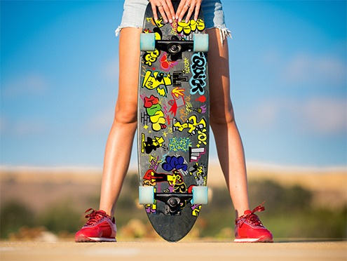 Mimaki JFX220-2515 skateboard application illustration