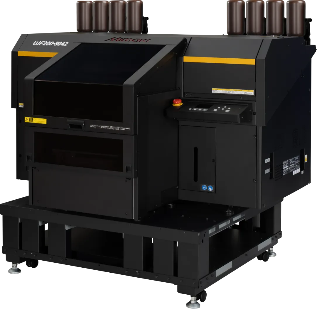 Mimaki UJF200-3042 printer with optional installation stand, original Mimaki product image