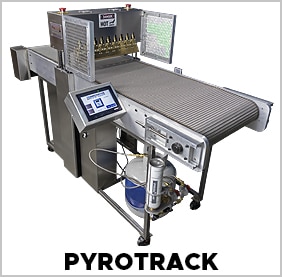 PYROTRACK flatbed flame treater: Pyrosil and Flame Treatment