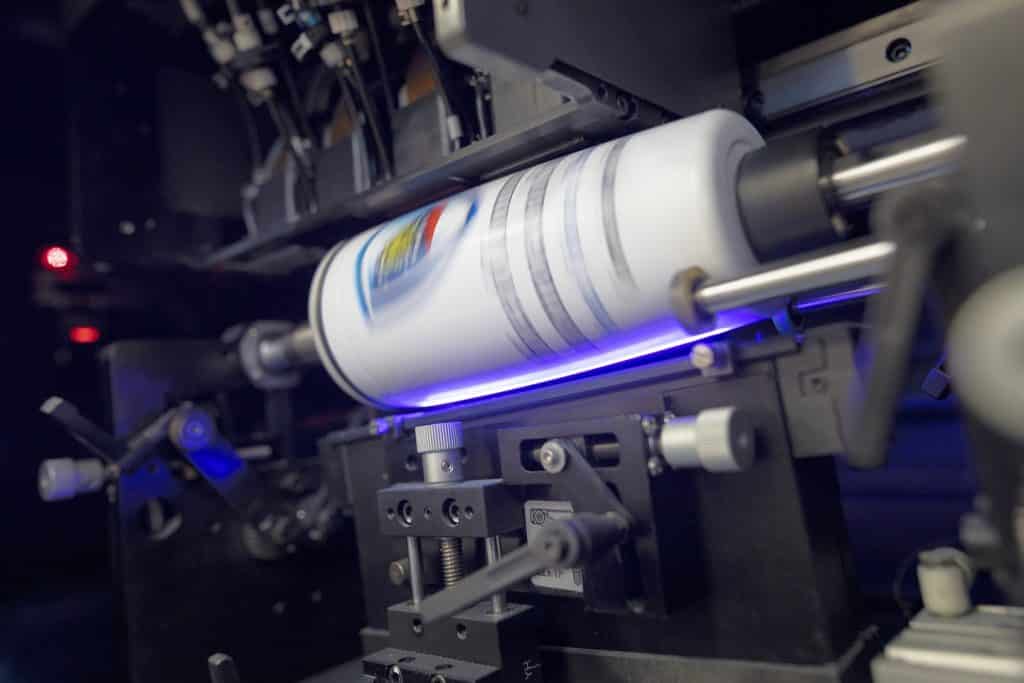 Rotary and Cylindrical Printer for Drinkware
